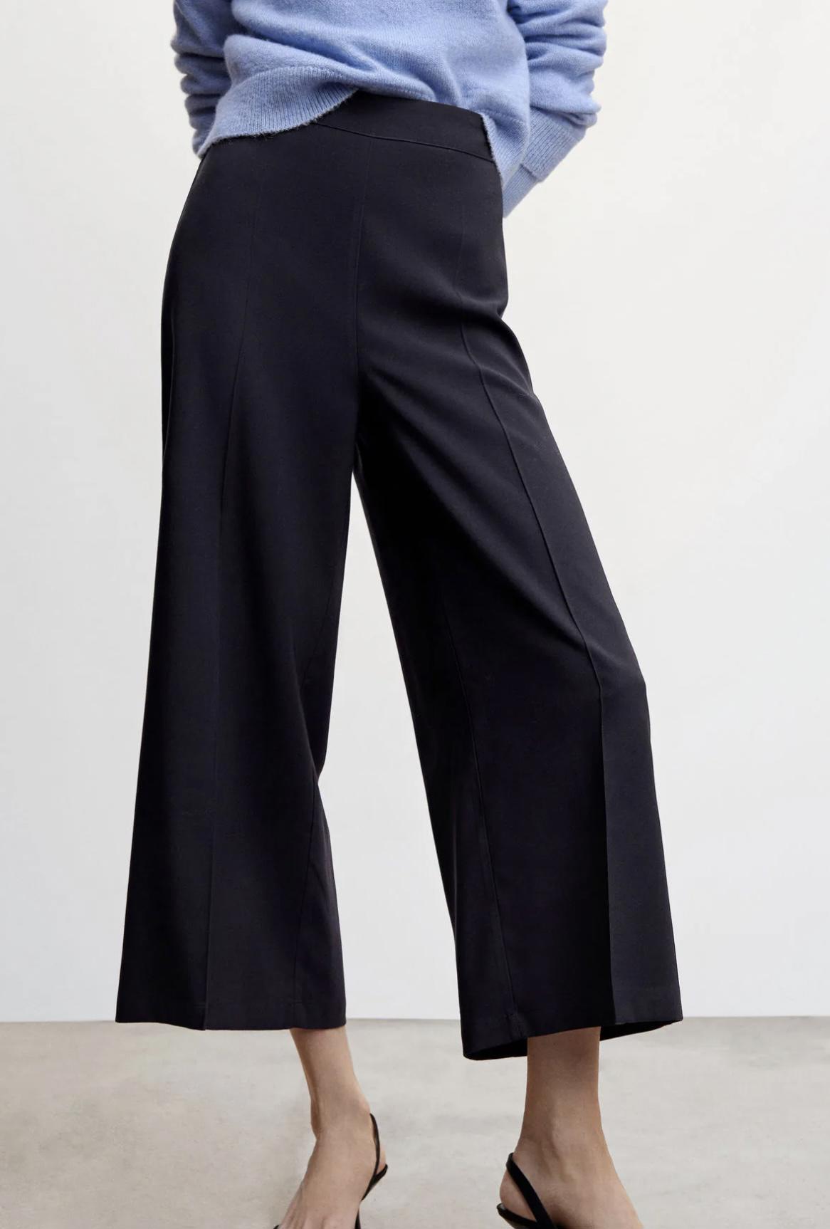 Pantalones de vestir tipo culotte de Mango
