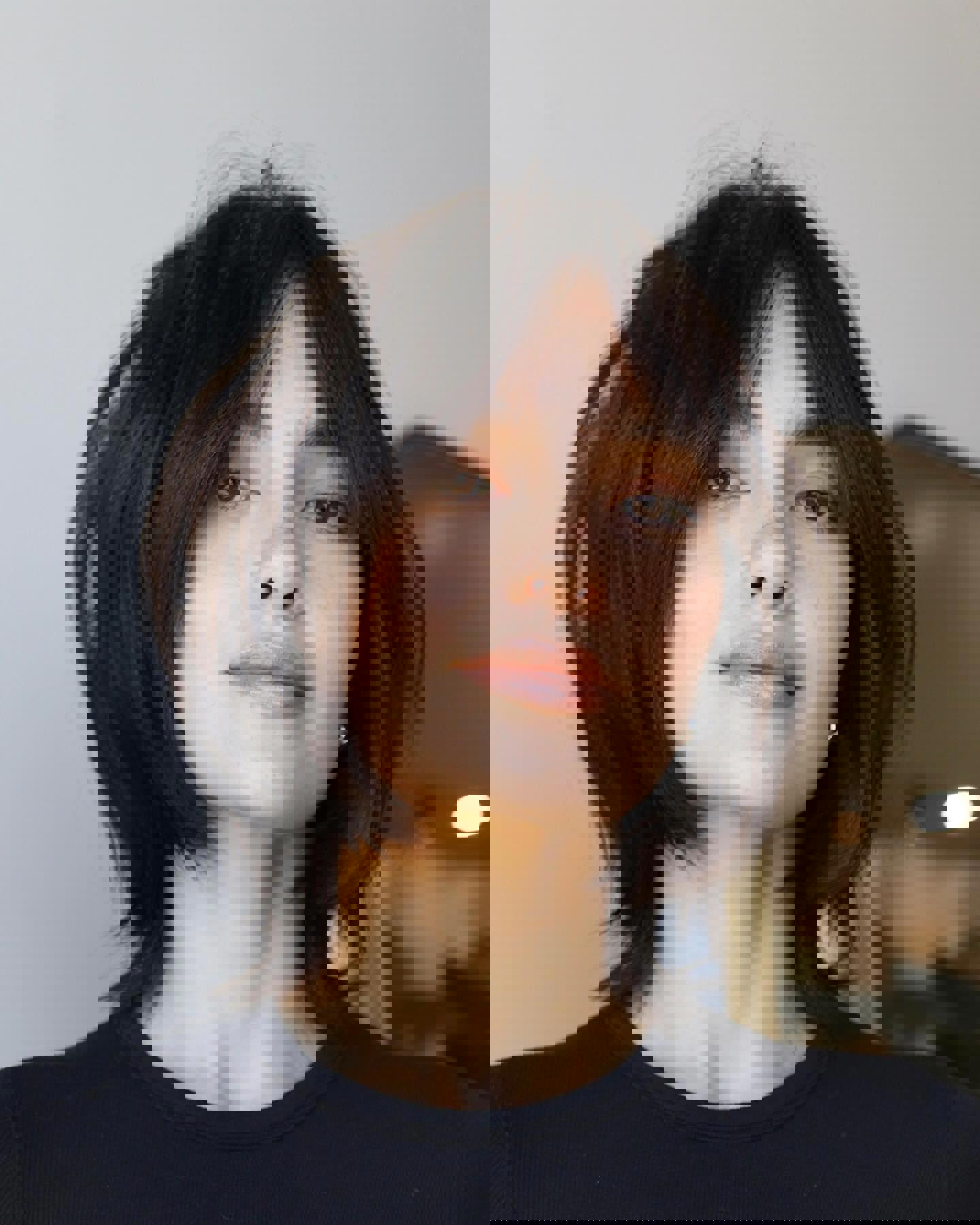 Wolf cut para pelo fino