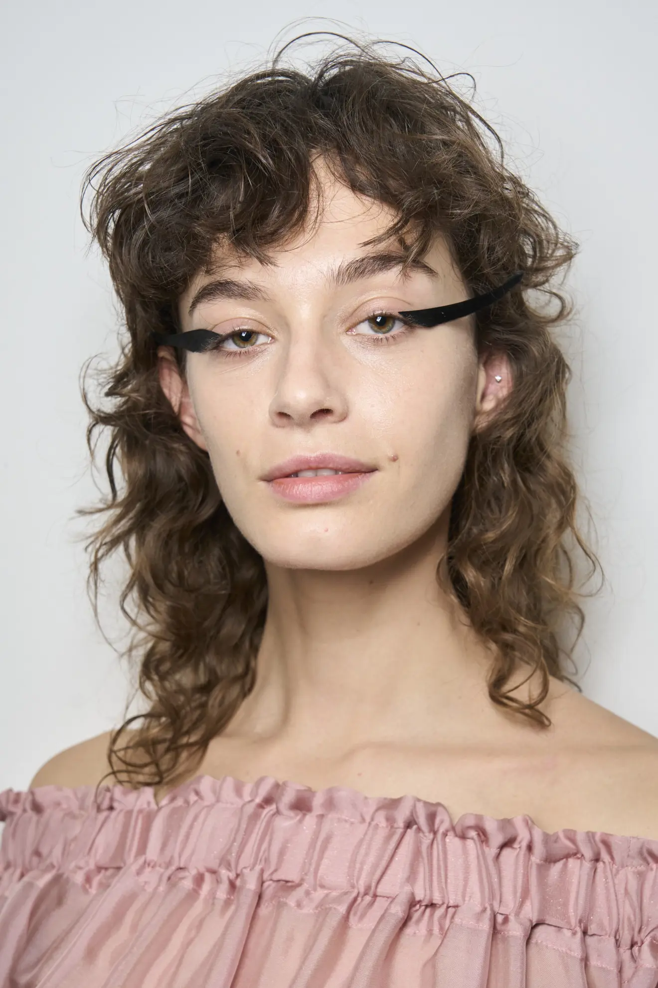 Cortes para pelo rizado: mullet